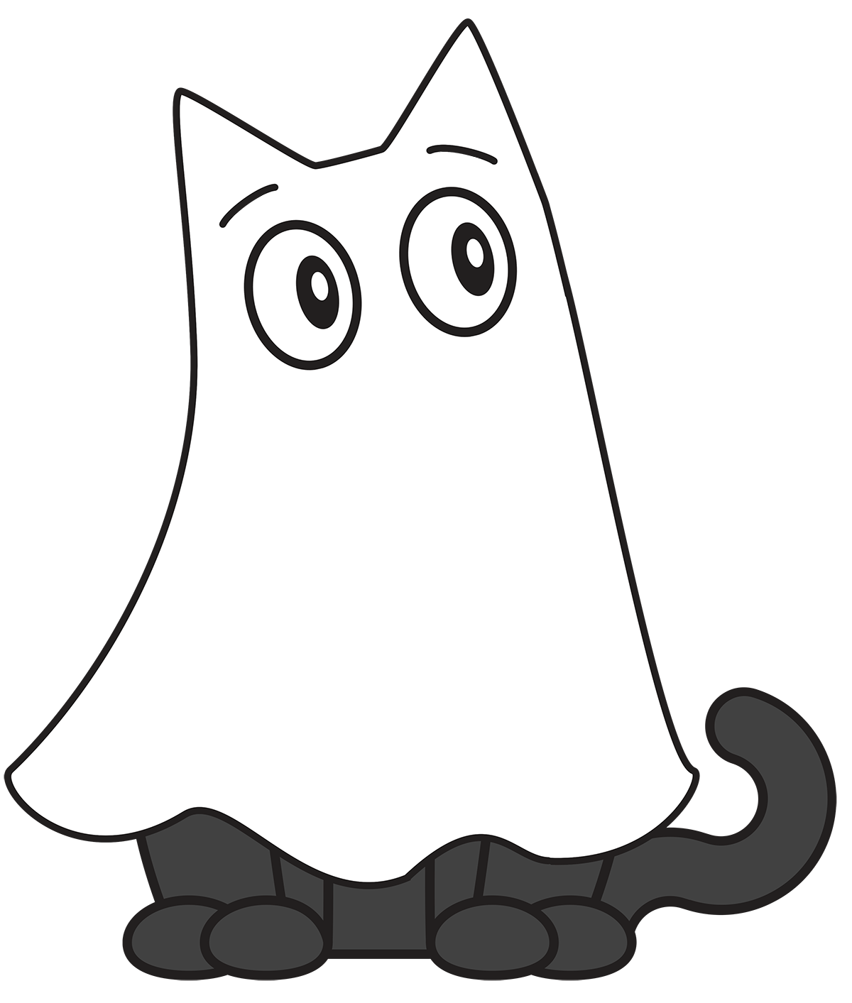Holiday-Halloween Ghost Kat