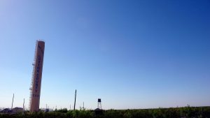 A photograph of the barren landscape of Loving County, Texas