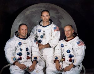 Neil Armstrong, Edwin ‘Buzz’ Aldrin, and Michael Collins