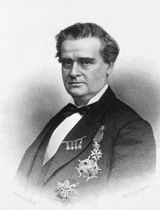 A black and white photograph of James Marion Sims