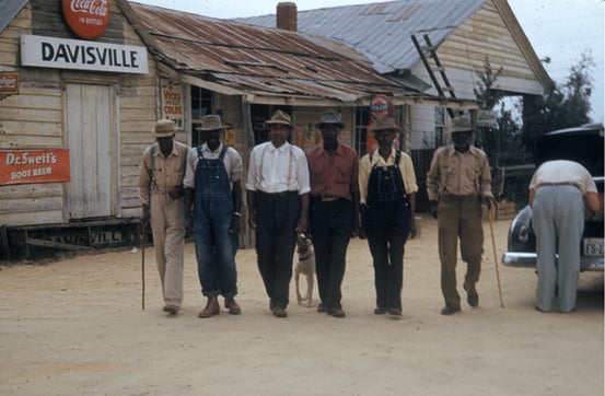 A group of 6 Tuskegee Syphilis Experiment test subjects