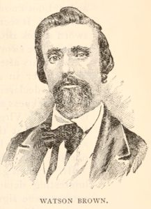 An etching of Watson Brown