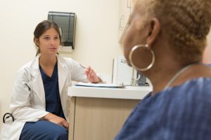 A doctor and patient having a discussion