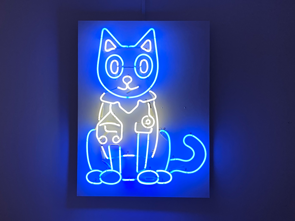 A Dr. Cat neon sign
