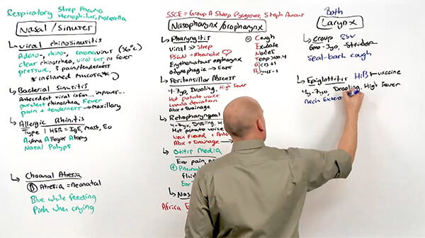 Dr. Williams writing on a whiteboard